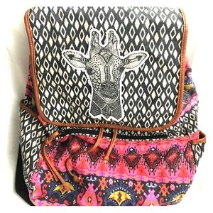 Giraffe Tribal Pattern Backpack